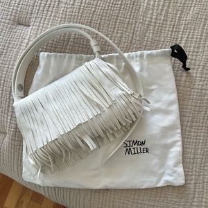 Simon Miller Fringe Bag in White